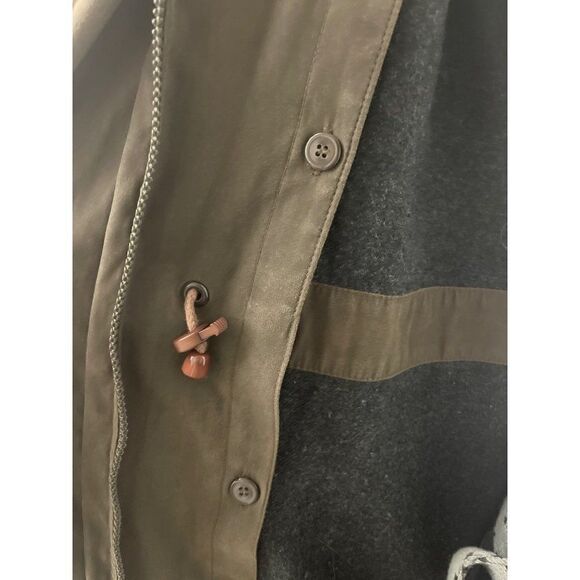 Bill Blass Men Long Trench Coat with Removable Hood / Lining Size 14 - Picture 10 of 15